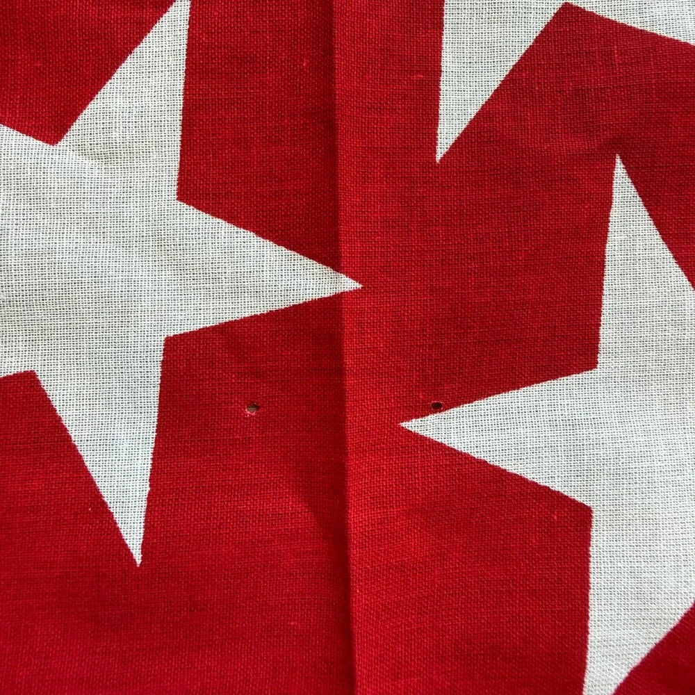 Vintage Made in USA Stars and Stripes Cotton Bandana Red White Blue Patriotic